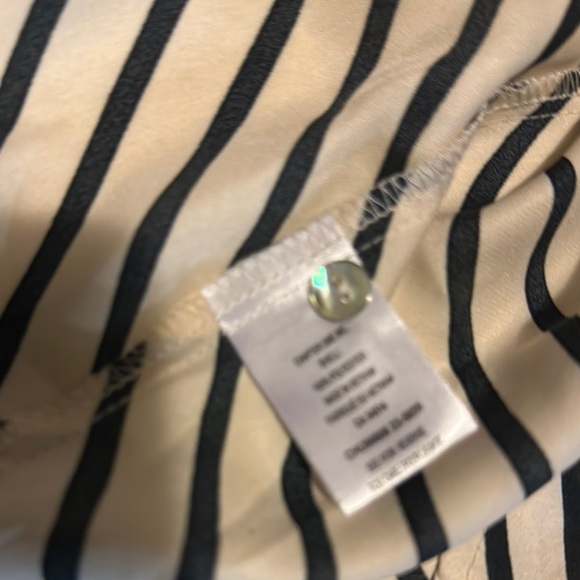 Striped Black and White Women's Top - Picture 8 of 9